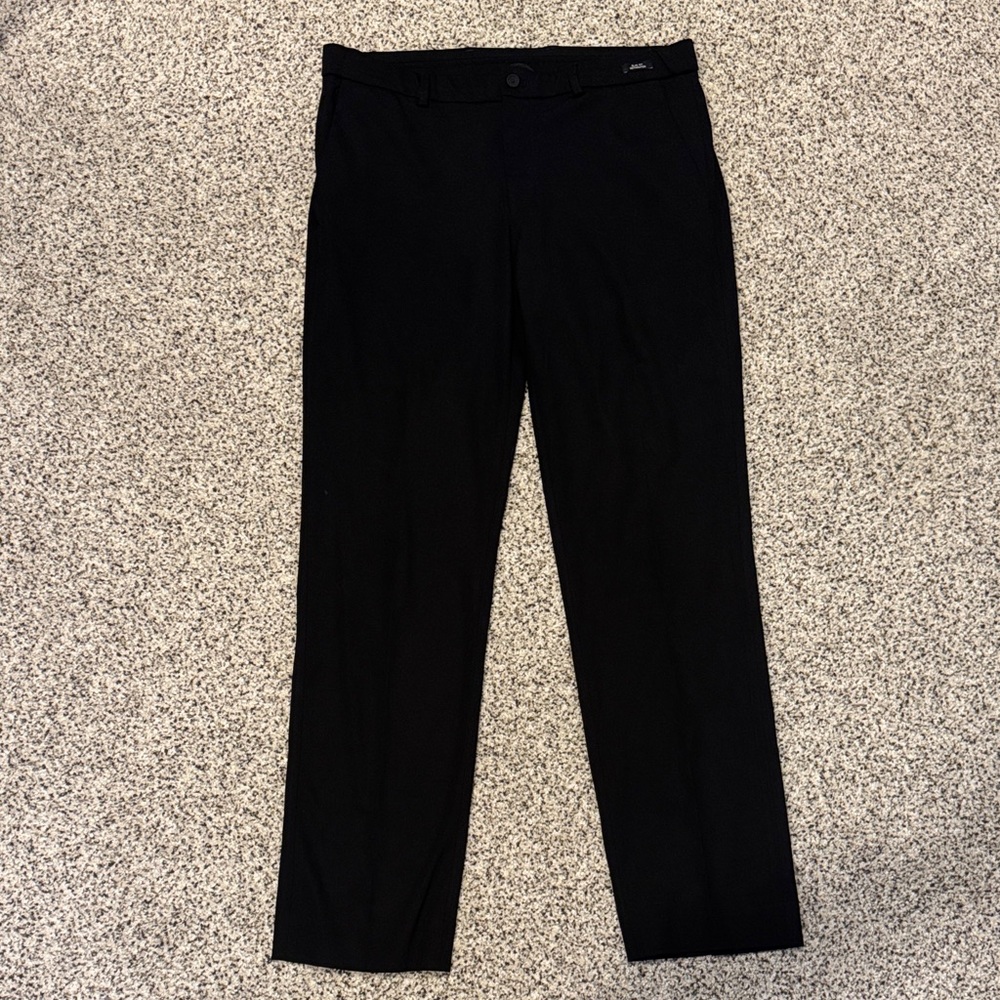 Men's Kenneth Cole Awareness Black Dress Pants 34x32 Slim Fit Separates